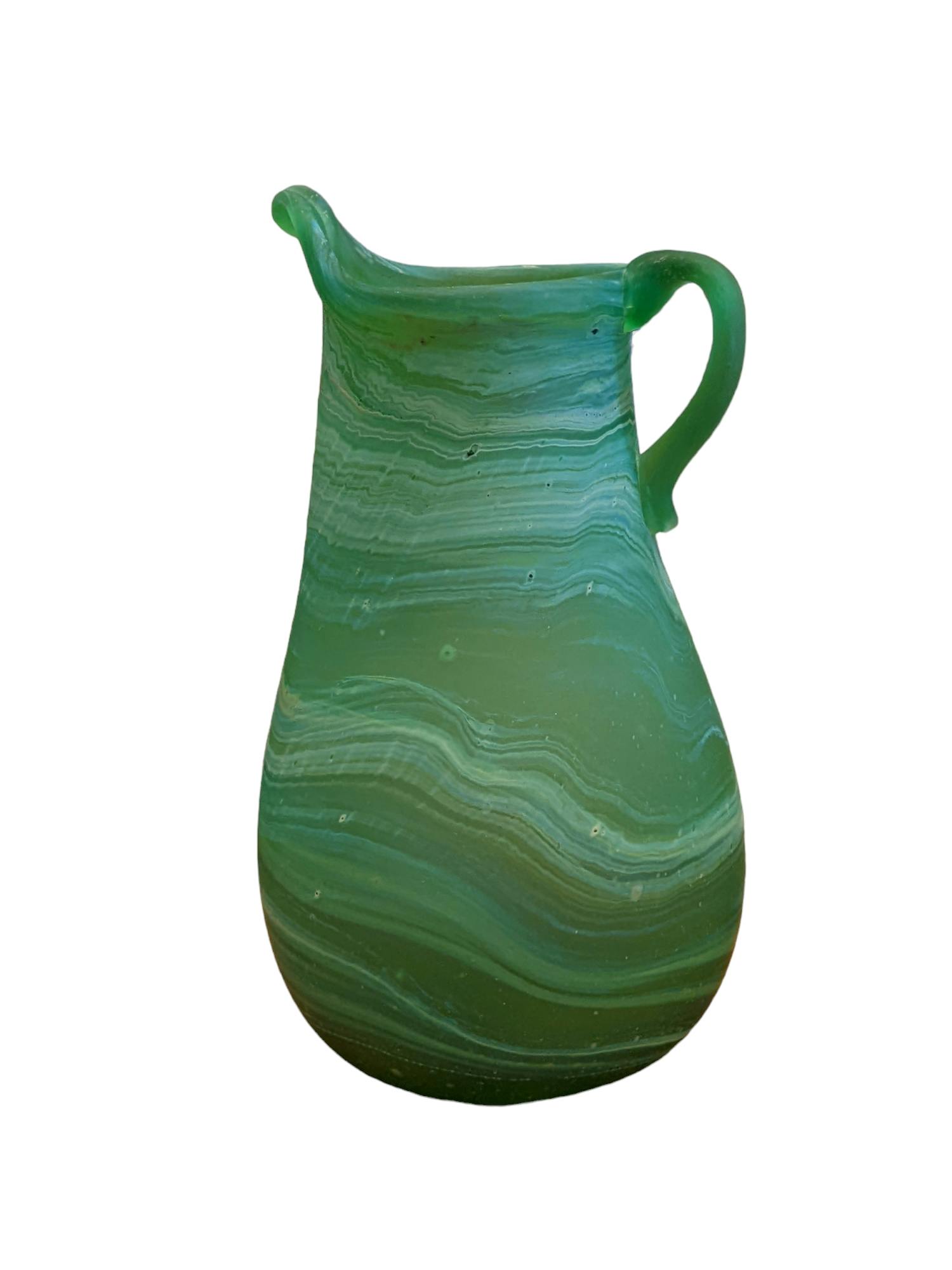 Hebron Glass Pitcher - Green