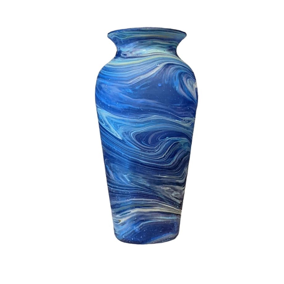 Hebron Glass Vase - Classic Cobalt