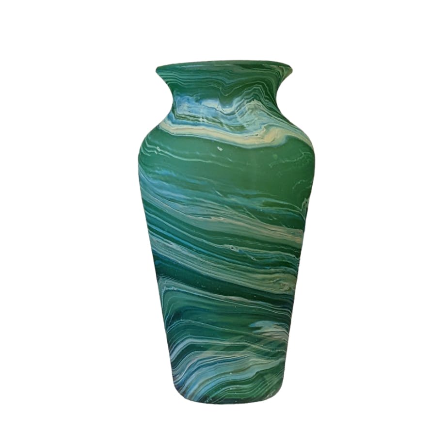 Hebron Glass Vase - Classic Green