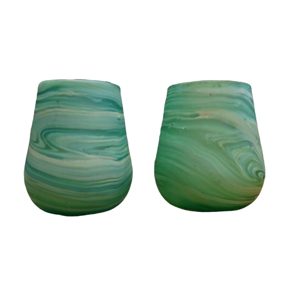 Hebron Glass Tumbler - Green