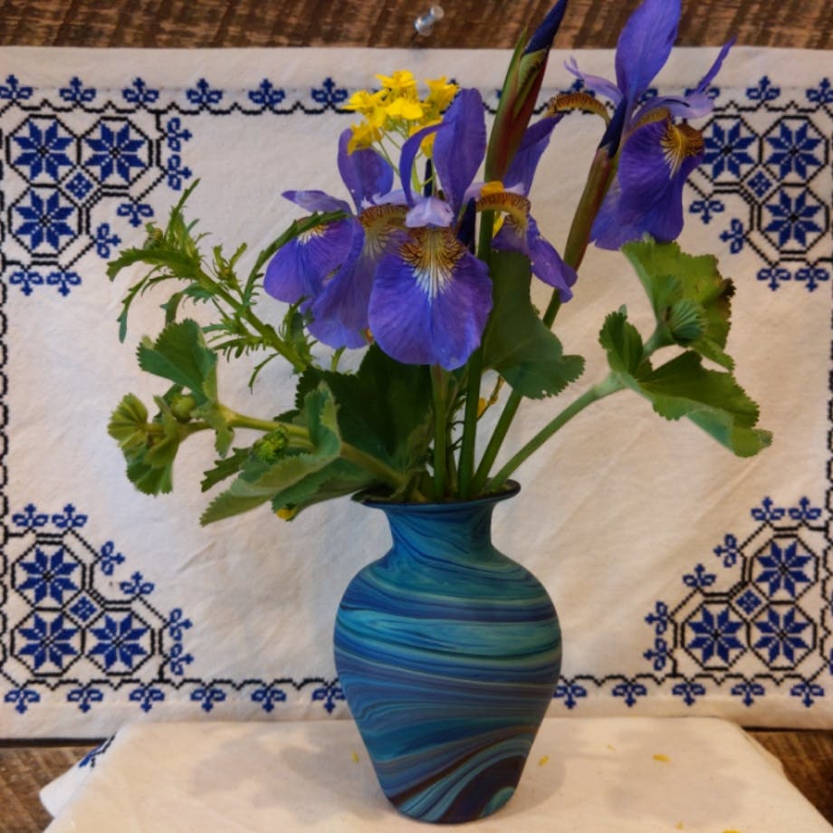 Hebron Glass Bud Vase